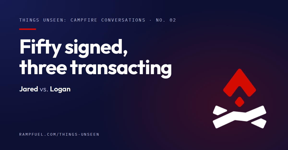 Fifty signed, three transacting
